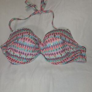 Shade & Shore Multicolor Geometric Bikini Top